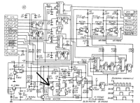 Схема с указателем на выпаянный транзистор